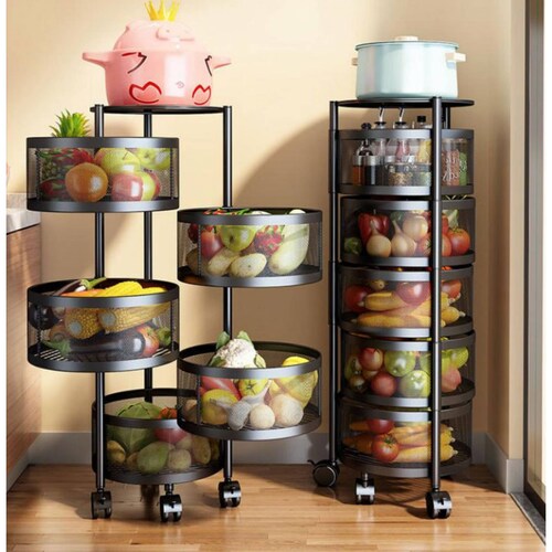Carrito Organizador Multiusos 5 Niveles Frutero Cocina 360º