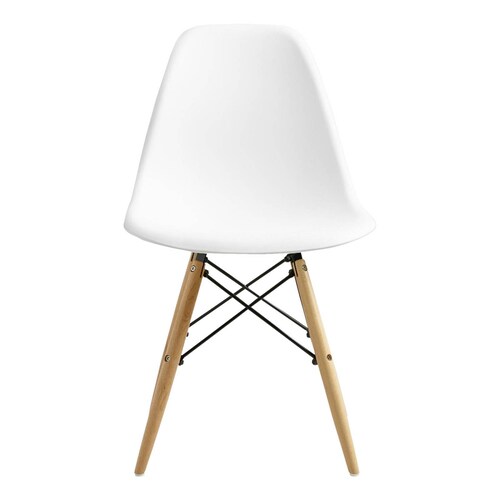 Set de 4 Sillas Blancas Modernas Eames Bossa.