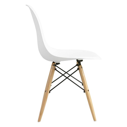 Set de 4 Sillas Blancas Modernas Eames Bossa.