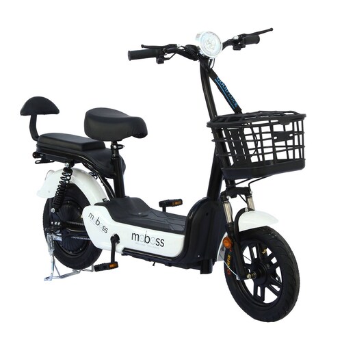 Bicicleta Eléctrica Urbana Moboss ZM300 Blanco 350W 25 km/h