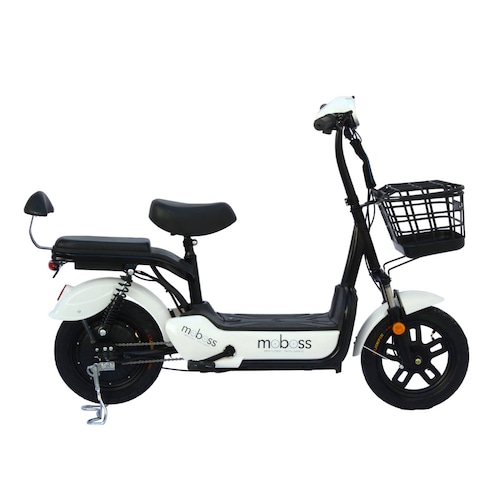 Bicicleta Eléctrica Urbana Moboss ZM300 Blanco 350W 25 km/h