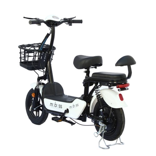 Bicicleta Eléctrica Urbana Moboss ZM300 Blanco 350W 25 km/h
