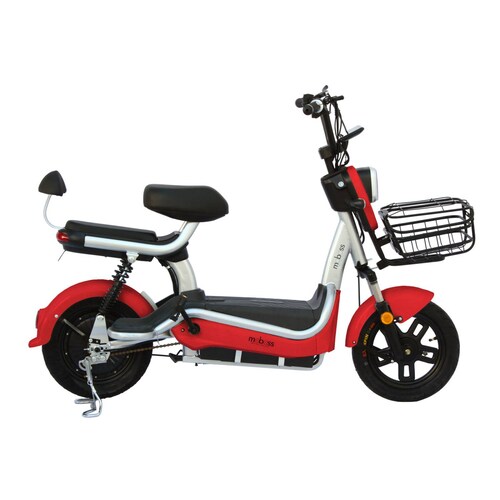 Bicicleta Eléctrica Urbana Moboss ZM500 Rojo 350W 25 km/h