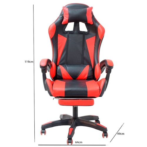 Silla Gamer Ergonómica Regulable y con Giro 360º RX-5000 Rojo.