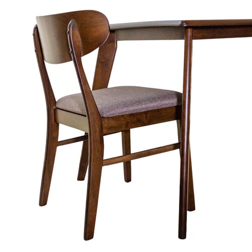 Comedor Minimalista de Madera con 6 Sillas Bossa Diphy.