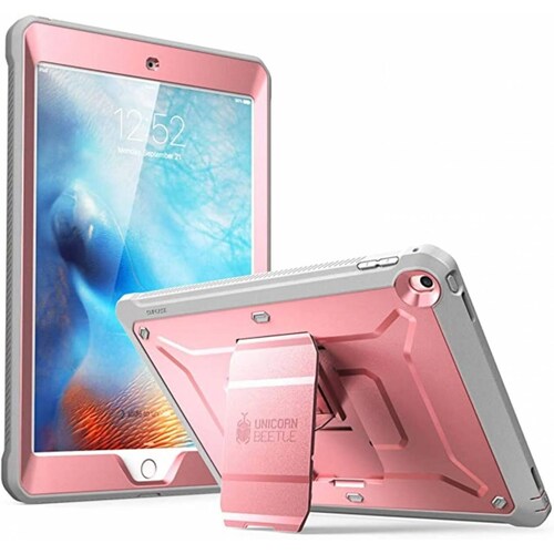 Funda para iPad 2017/2018 Funda para  uso rudo  Pantalla de 9.7 pulgadas  UBPro-Special Color  Rosa con Gris 