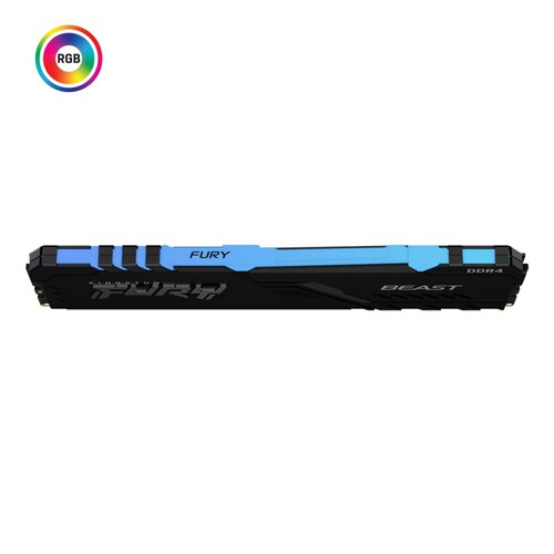 Memoria RAM Kingston FURY Beast RGB DDR4, 2666MHz, 16GB, Non-ECC, XMP