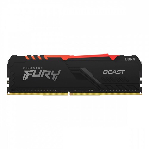 Memoria RAM Kingston FURY Beast RGB DDR4, 2666MHz, 16GB, Non-ECC, XMP