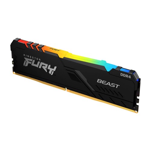 Memoria RAM Kingston FURY Beast RGB DDR4, 2666MHz, 16GB, Non-ECC, XMP