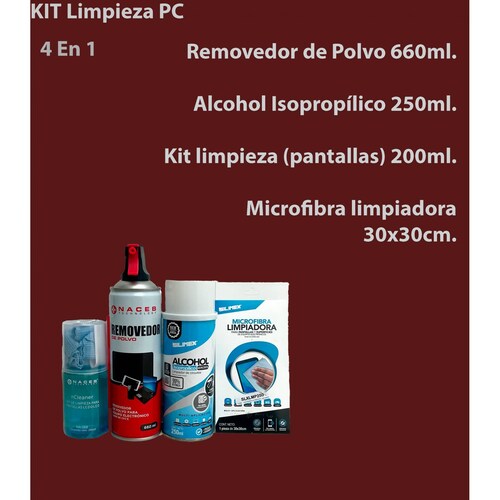 Kit De Limpieza Para Computadora Pc Alcohol ,Aire comprimido y