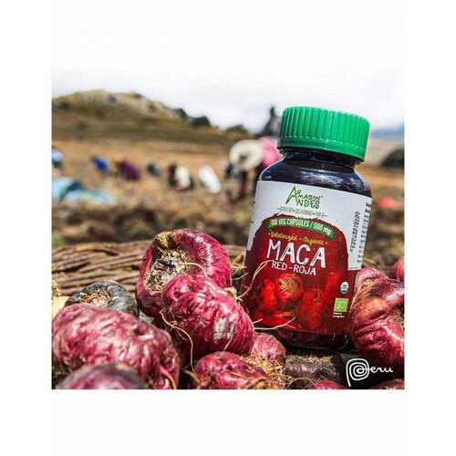 Kit Macá Roja Orgánica en Cápsulas (original de Perú) 2 Unidades