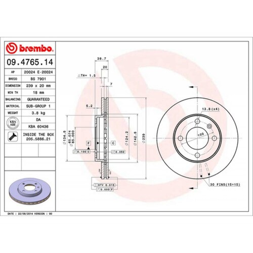Disco Delantero Pointer 4cil 1998 1999 2000 2001 2002