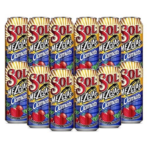 Pack de 24 Cerveza Sol Clamato Lata 473 ml 