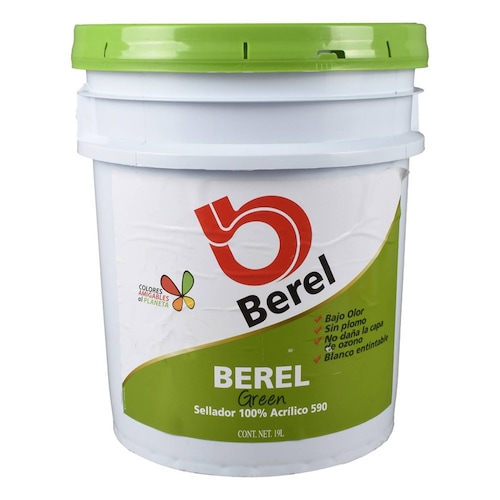 Sellador 100% acrílico green 19 l berel