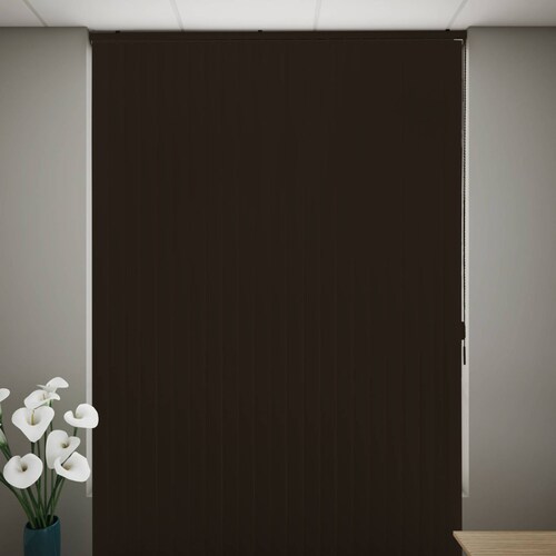 PERSIANA VERTICAL DE PVC 160 X 220 CM CAFÉ MADERA