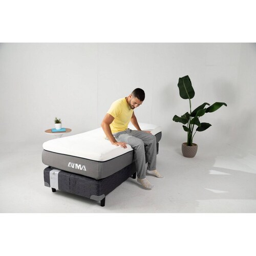 Colchón ATMA Individual Smooth Top con Pillow 100x190 Memory Foam (Semi Firme)