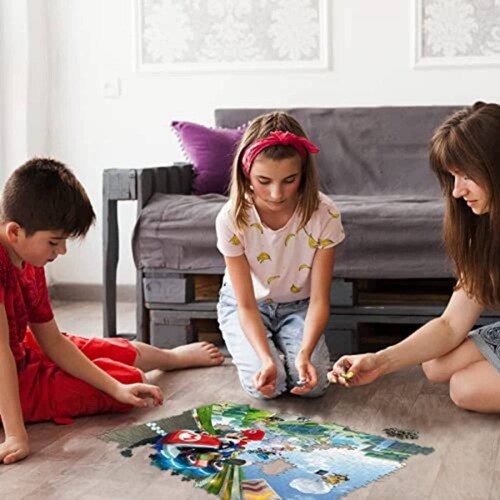 Rompecabezas Super Mario y Donkey Kong, Rompecabezas, Mini Blocks Armables 500 pzs, Figura de Mario, Juguetes de Mario para Niños, Juguete de Construcción, Juguetes Didácticos..