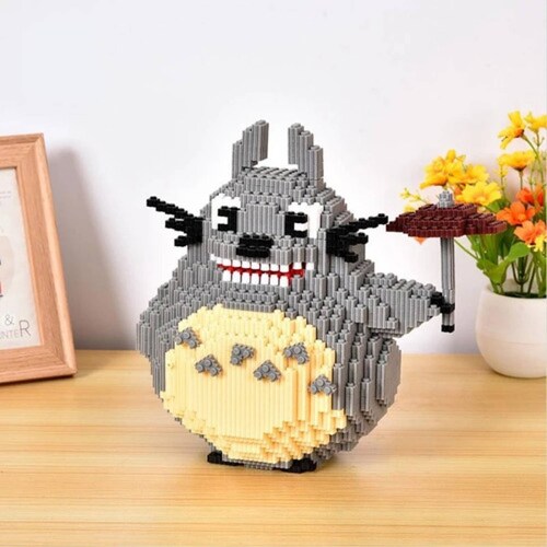 Mi Vecino Totoro Ghibli Set Bloques Armables 3d Mini Blocks 