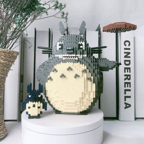 Mi Vecino Totoro Ghibli Set Bloques Armables 3d Mini Blocks 