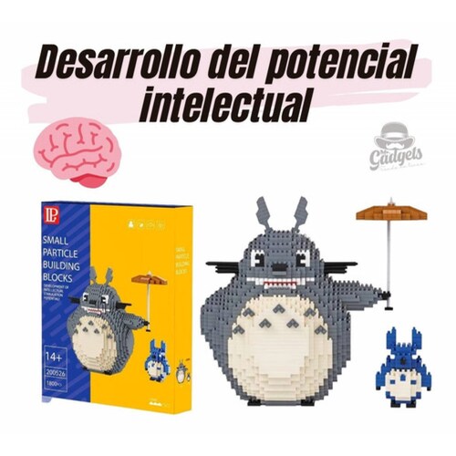 Mi Vecino Totoro Ghibli Set Bloques Armables 3d Mini Blocks 