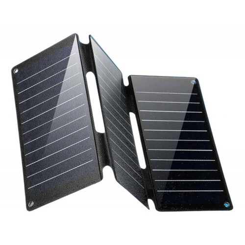 Panel Solar Plegable Portátil 21w Usb C Dc Policristalino.
