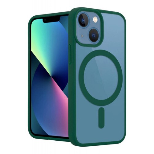 Funda Case Transparente Clear De Colores Para iPhone Magsafe.