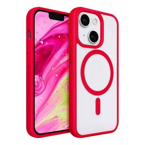 Funda Case Transparente Clear De Colores Para iPhone Magsafe.