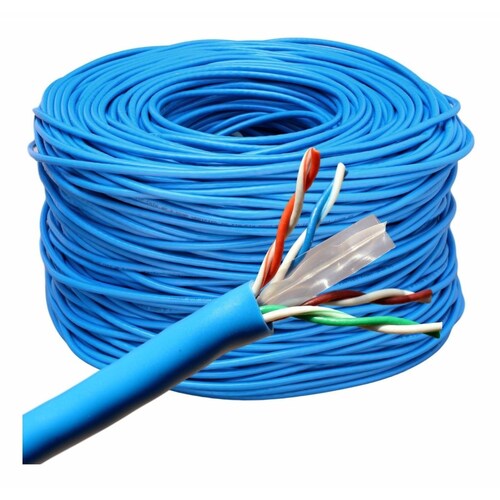 100 Metros Cable Utp 6 + Tester + Pinza +100 Plug + Pelador