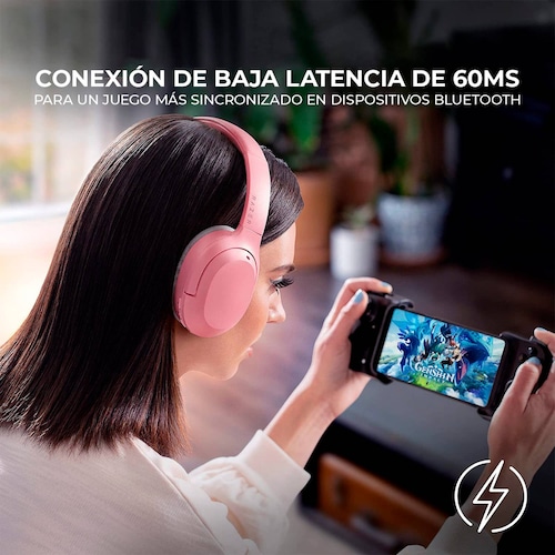 Audífonos Inalámbricos Razer Opus X Quartz Gamer Rosa Excelente (Reacondicionado Garantía Incluida)
