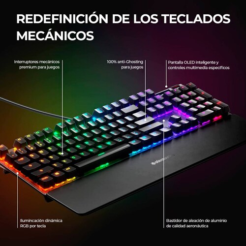 Teclado Mecánico SteelSeries Apex Pro Reacondicionado Tipo A