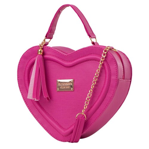 Bolsa Fana Corazón Color Buganvilia Reforzada