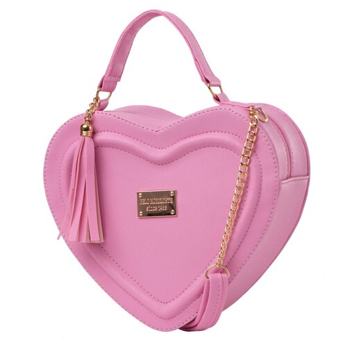 Bolsa Fana Corazón Color Rosa Lúcela