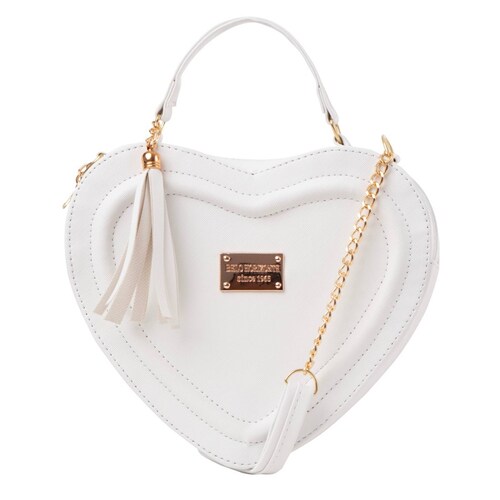 Bolsa Fana Corazón Color Blanco Se Única