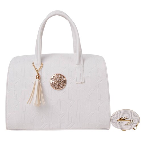 Bolsa Fana Luciana Color Blanco Espectacular