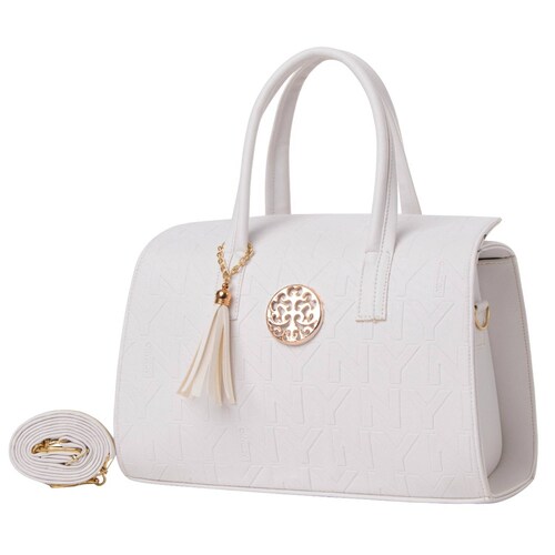 Bolsa Fana Luciana Color Blanco Espectacular