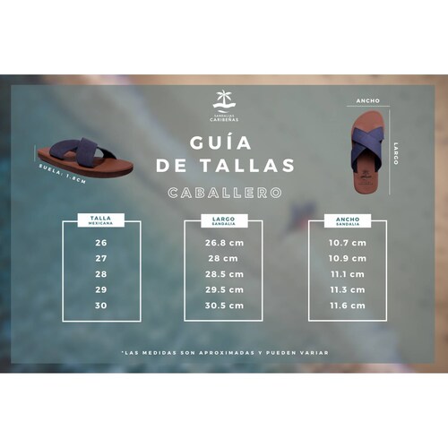Sandalias Caribeñas Caleta Alebrije Hombre Casual Playa Slide Cruzado Resistente Agua