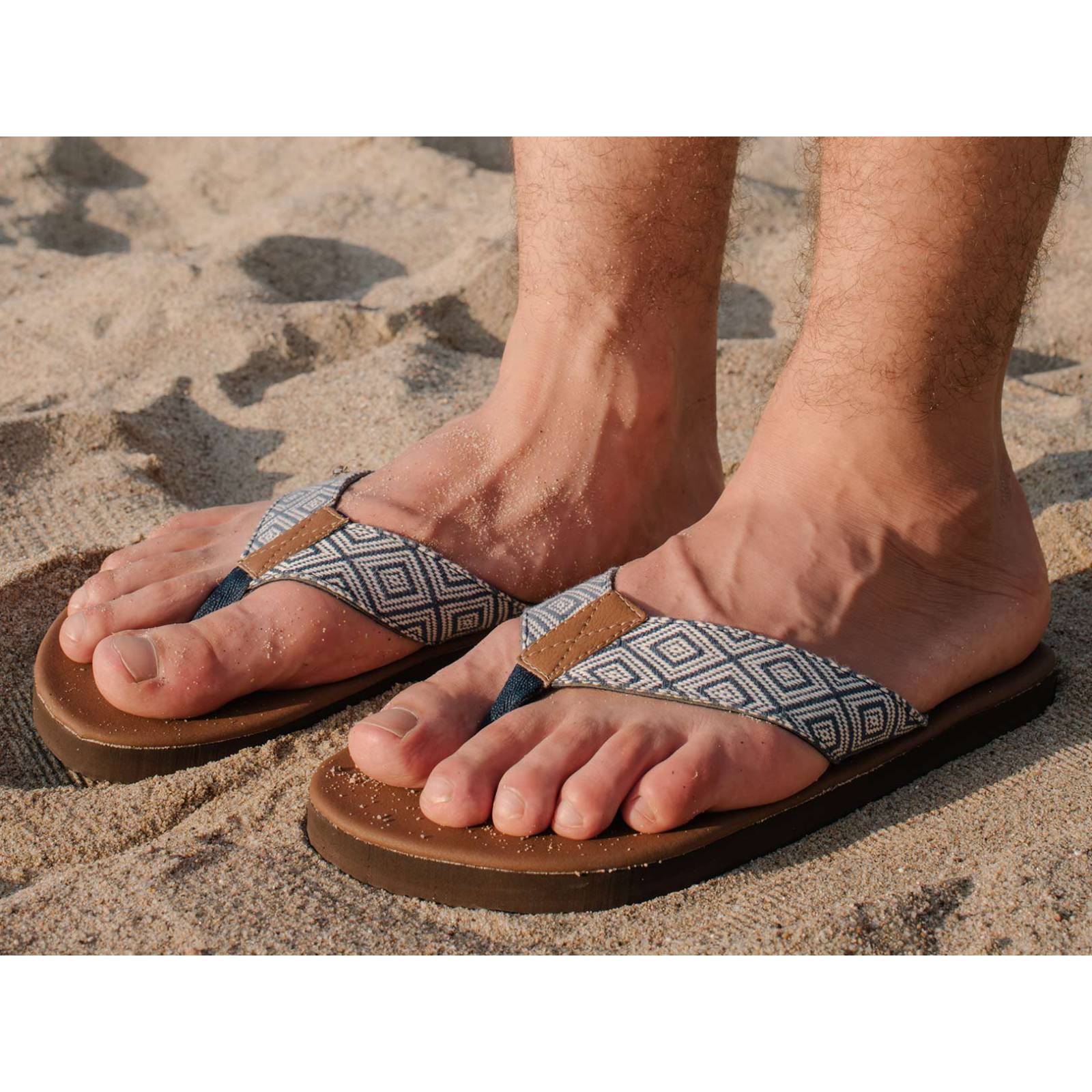 Sandalias Caribe as Tulum EtnicoAzul Hombre Casual Playa Slide