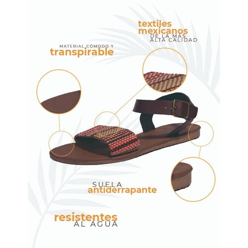 Sandalias Caribenas Varadero Dalia Mujer Casual Playa Resistente Agua
