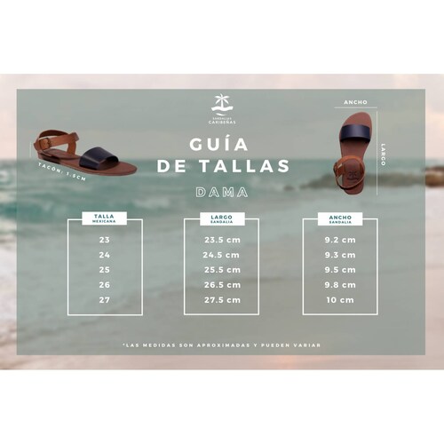 Sandalias Caribenas Varadero Dalia Mujer Casual Playa Resistente Agua