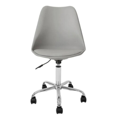 Silla de Oficina Tulip Moderna, Silla de Escritorio Tulip Con Asiento Acolchado 48x56x90