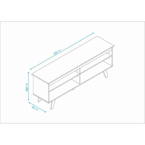 Mesa para TV - Rack Midtown Concept 60" Centro de entretenimiento blanco 