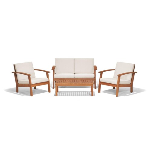 Juego de Jardín Exterior de Madera, Sala de Jardín, Muebles para Jardin Exterior 