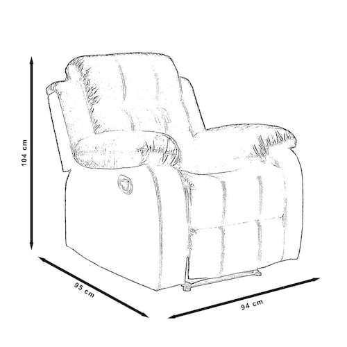Sillon Reposet Reclinable Individual Marrón