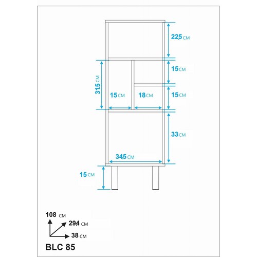 Librero Organizador Minimalista Armado fácil 
