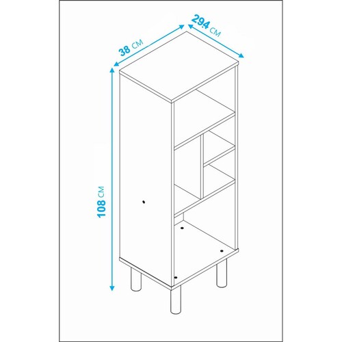 Librero Organizador Minimalista Armado fácil 