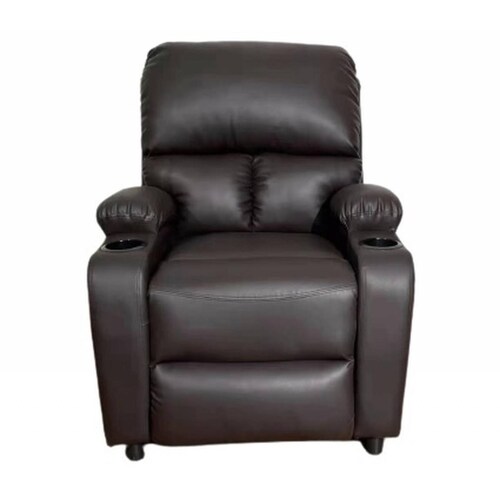 Sillon Reposet Reclinable Individual Tapizado Café