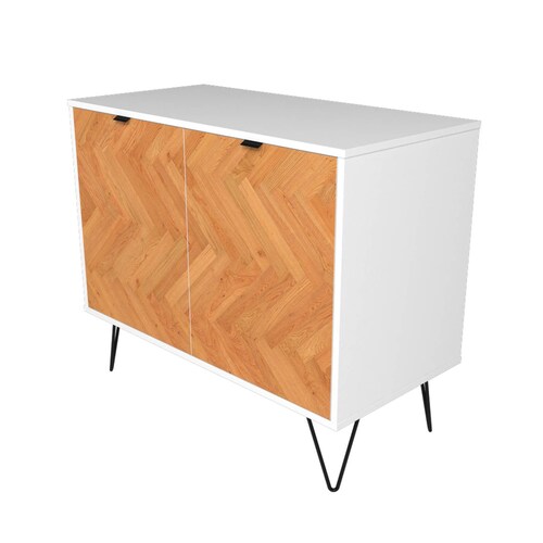 Modular Credenza Ibiza estilo Bufetera 2 puertas blanco 