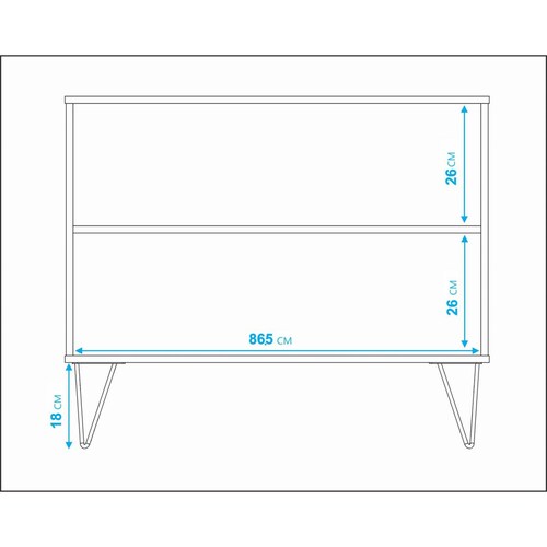 Modular Credenza Ibiza estilo Bufetera 2 puertas blanco 