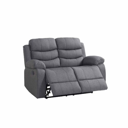 Sillon Reposet Reclinable 2 Cuerpos Tapizado Gris oscuro