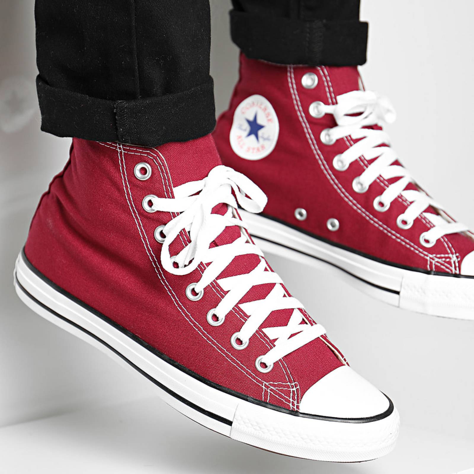 Tenis Original Converse Clasico Bota Guinda Unisex M9613